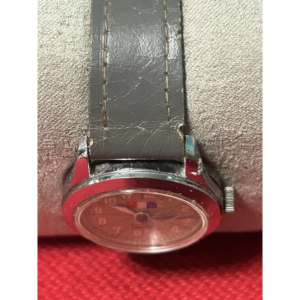 Vintage Bradley France Flag Logo Wind Up Womens Watch Swiss Made AS IS